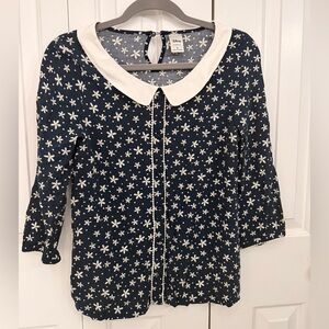 Disney x LC Lauren Conrad - Collared Floral Blouse